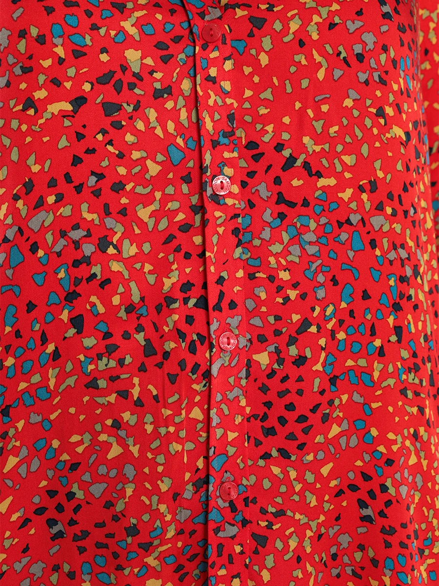 Блуза из вискозы ECOVERO с абстрактным принтом